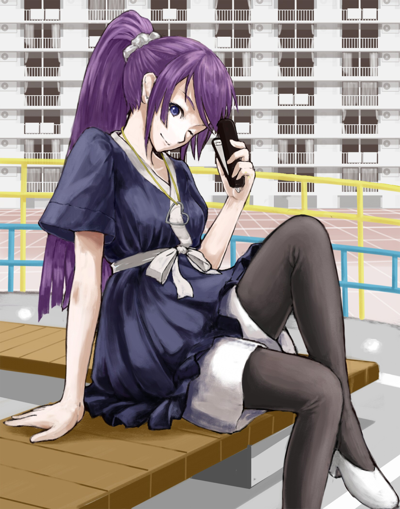 senjougahara hitagi (monogatari and 1 more) drawn by ryou@ryou