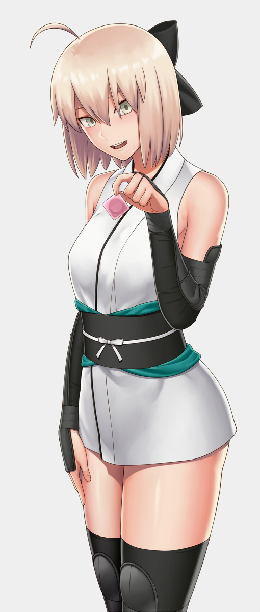 okita souji (fate and 2 more) drawn by gonoike_biwa