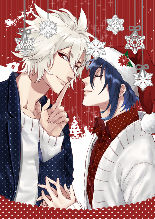 mikazuki munechika and kogitsunemaru (touken ranbu) drawn by xrjingx