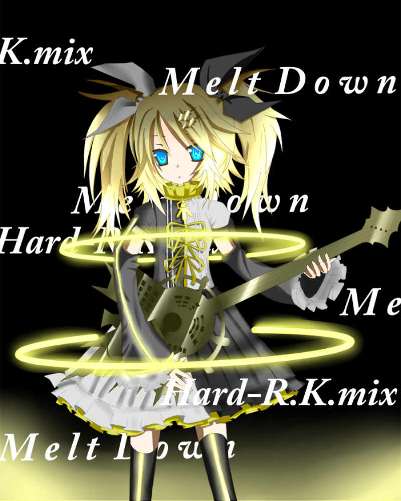 kagamine rin (vocaloid and 1 more) drawn by mimike