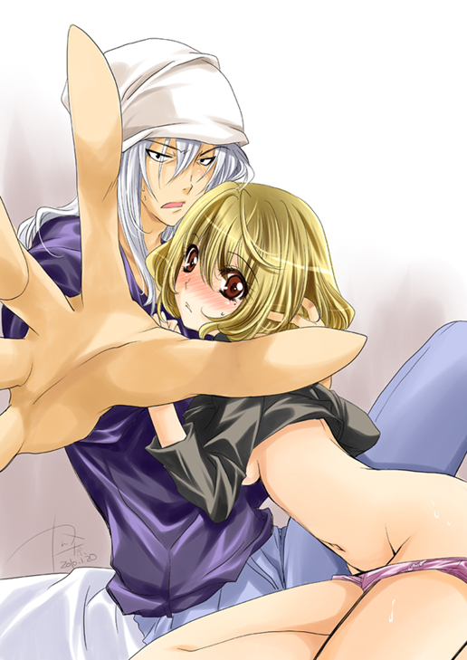 aoki yuriko and fukuda shinta (bakuman) drawn by kanna_(plum)