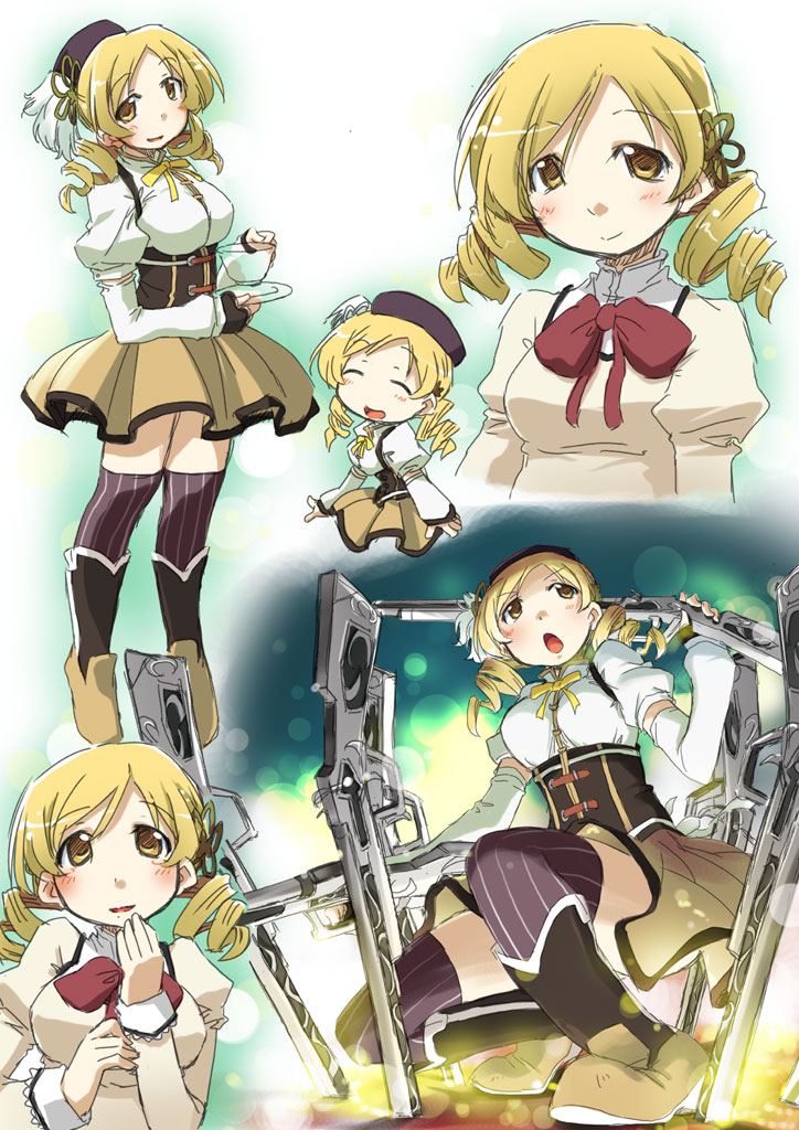 tomoe mami (mahou shoujo madoka magica) drawn by nagumo_(nagumon)