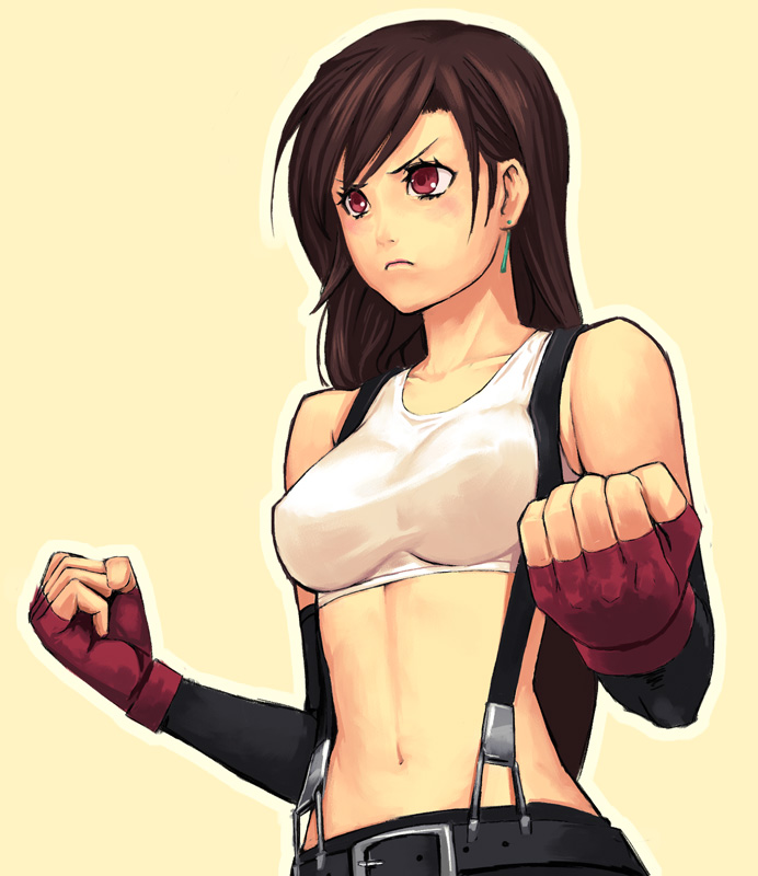 tifa lockhart (final fantasy and 1 more) drawn by yuuji_(and)