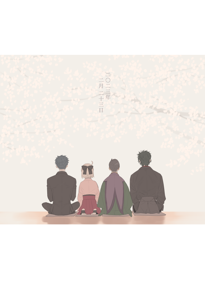 okita souji, saitou hajime, hijikata toshizou, and yamanami keisuke (fate and 1 more) drawn by ooba