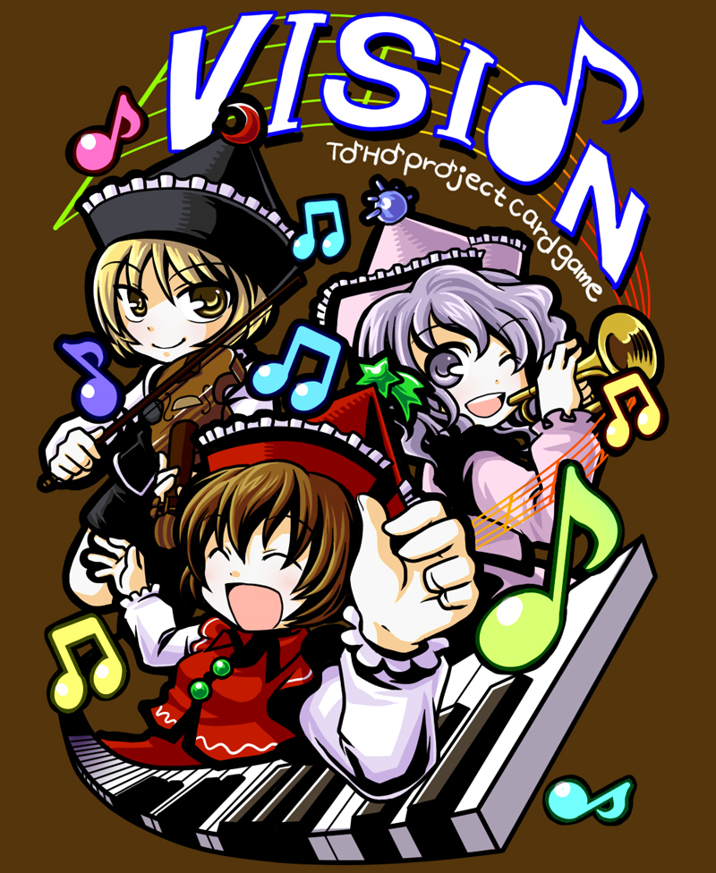 lunasa prismriver, merlin prismriver, and lyrica prismriver (touhou) drawn by socha