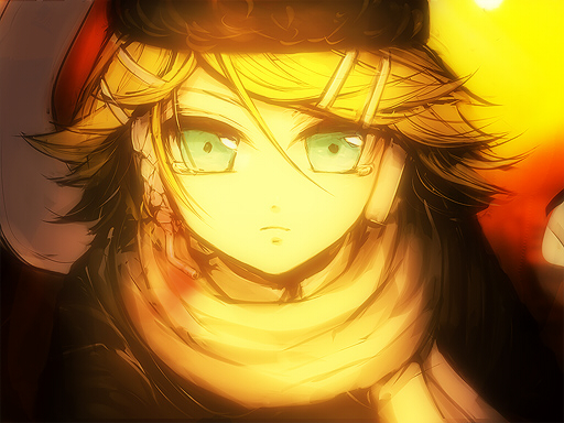 kagamine rin (vocaloid and 1 more) drawn by menou_kururu