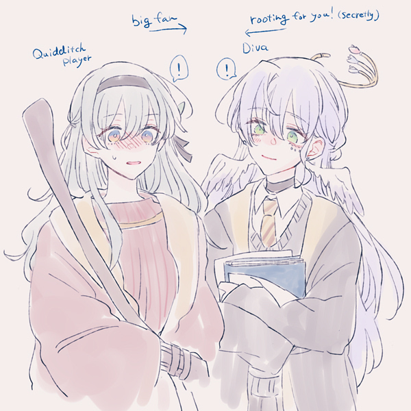 firefly and robin (honkai and 3 more) drawn by xxxxxio55