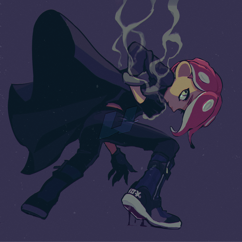 octoling player character and octoling boy (splatoon) drawn by imaikuy0