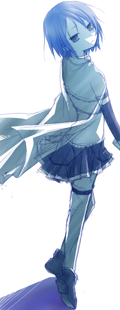 miki sayaka (mahou shoujo madoka magica) drawn by yukimurariko