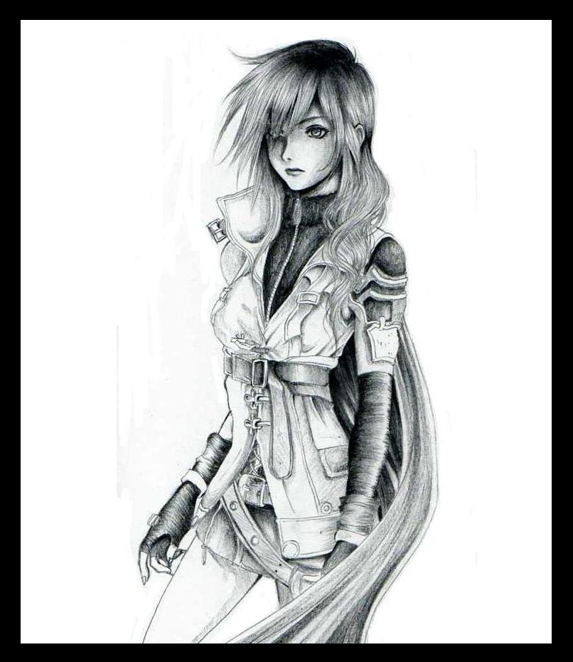 lightning farron (final fantasy and 1 more) drawn by rurutia8