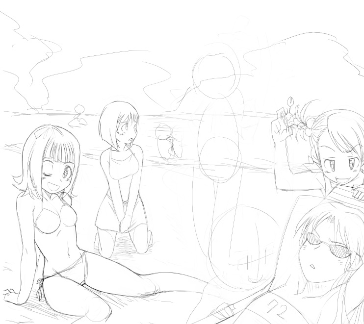 hoshii miki, kisaragi chihaya, amami haruka, hagiwara yukiho, futami mami, and 2 more (idolmaster and 1 more) drawn by rison