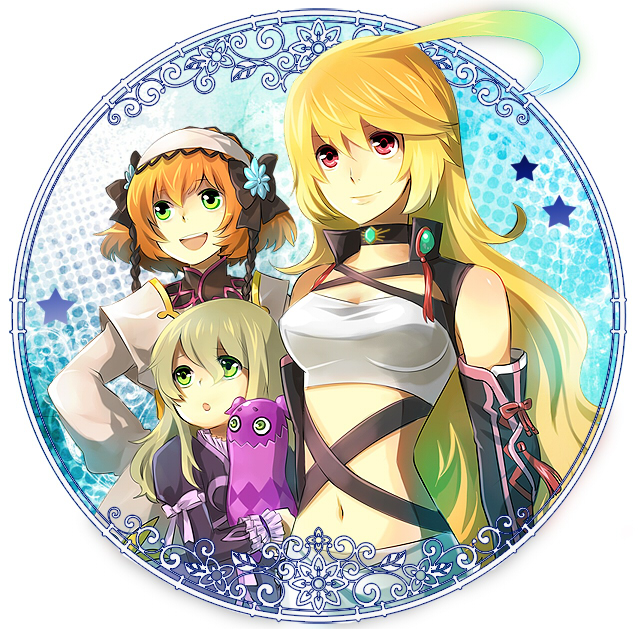 milla maxwell, elize lutus, teepo, and leia rolando (tales of and 1 more) drawn by jodesu