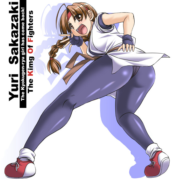 yuri sakazaki (the king of fighters and 1 more) drawn by tonpuu