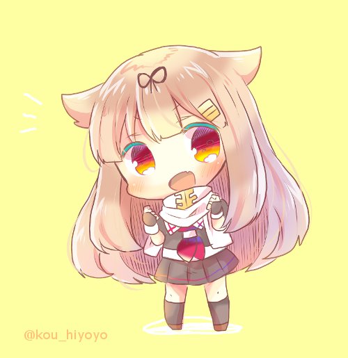 yuudachi and yuudachi kai ni (kantai collection) drawn by kou_hiyoyo