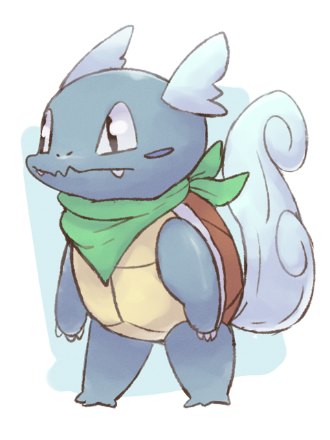 wartortle (pokemon and 1 more) drawn by boke-chan