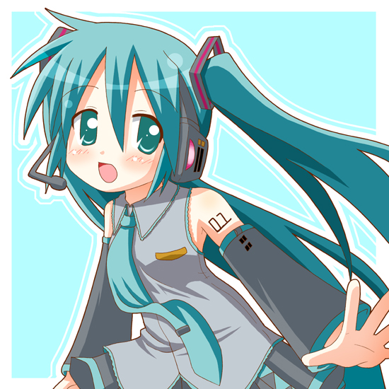 hatsune miku (vocaloid) drawn by minami_(colorful_palette)