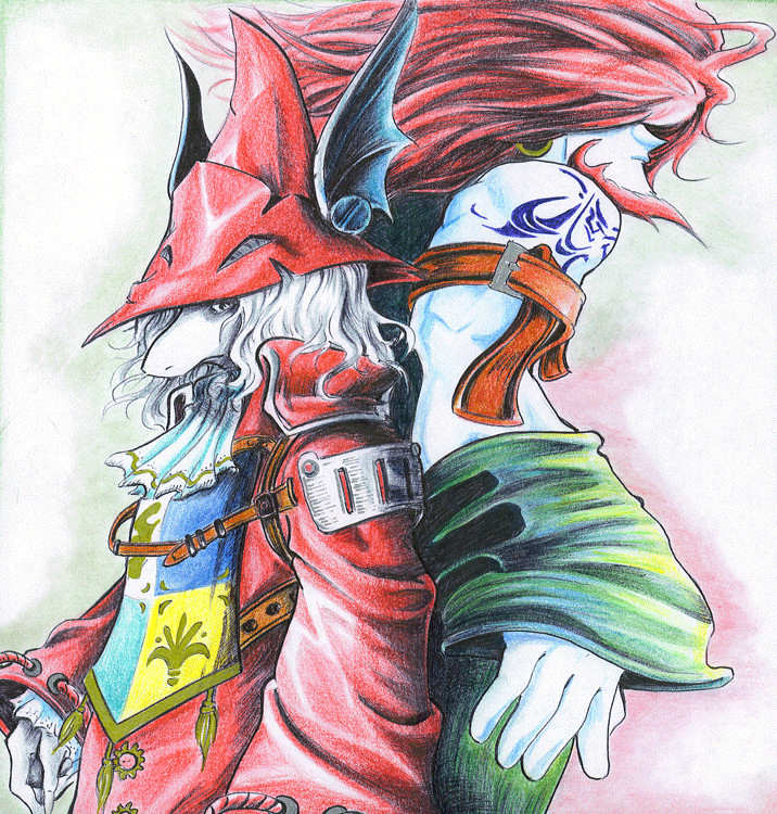 freija crescent and salamander coral (final fantasy and 1 more) drawn by shinkan_seto