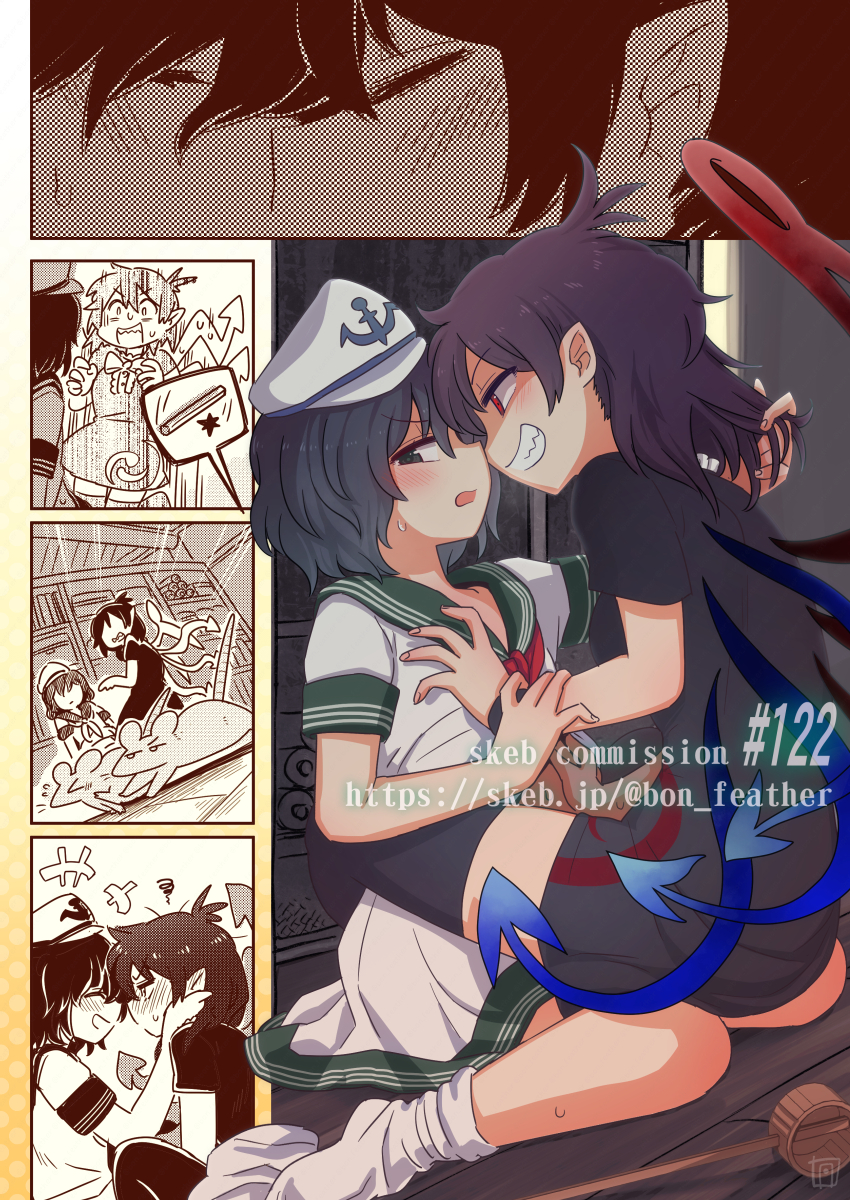 houjuu nue and murasa minamitsu (touhou) drawn by bon_(rump)