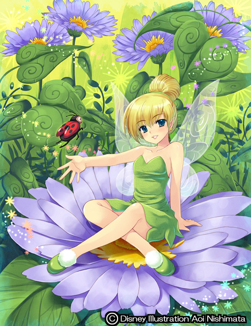 tinker bell (walt disney's peter pan) drawn by nishimata_aoi