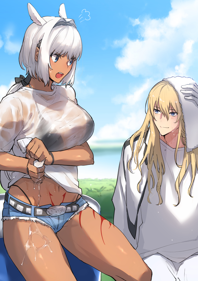 caenis and kirschtaria wodime (fate and 1 more) drawn by sabamori