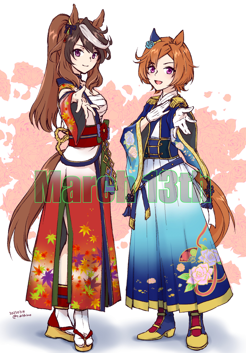 symboli rudolf and t.m. opera o (umamusume) drawn by kishino