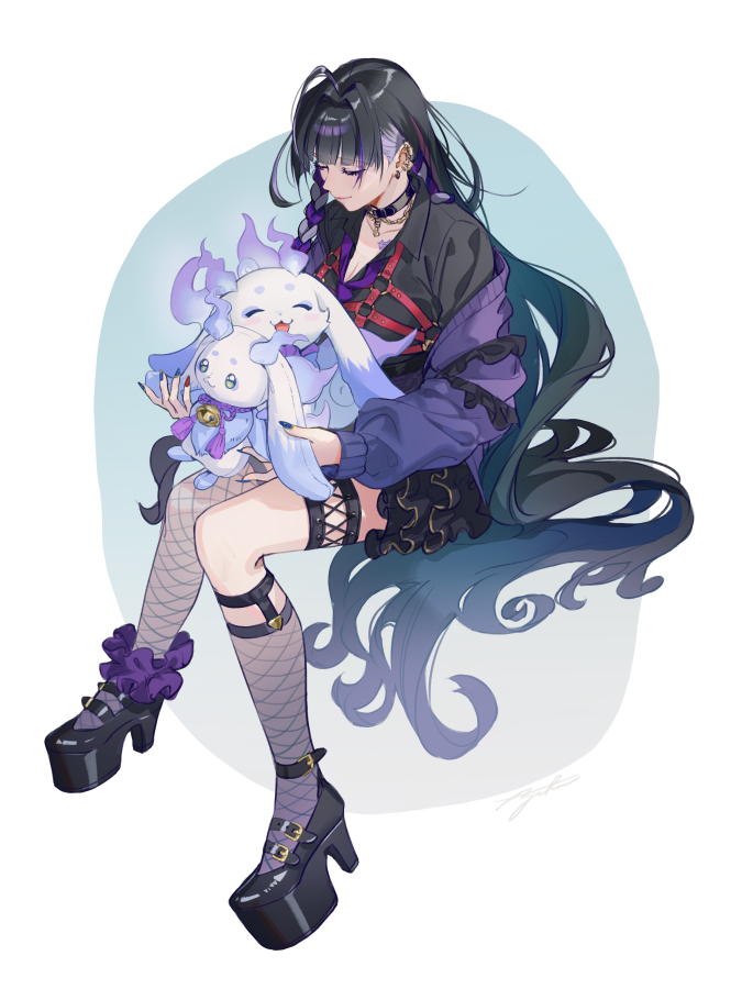 meloco kyoran and lunlun (nijisanji and 1 more) drawn by suda_ayaka