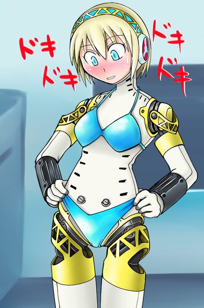aigis (persona and 1 more) drawn by tanaka_rikimaru