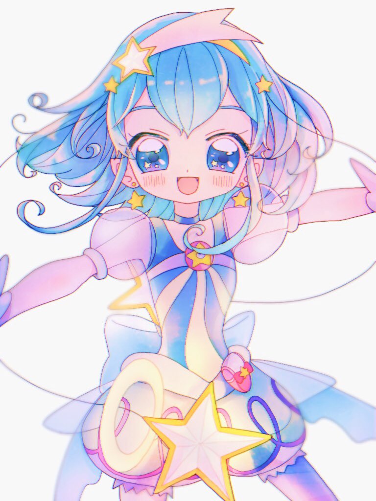hagoromo lala and cure milky (precure and 1 more) drawn by ao_(umi_pre)
