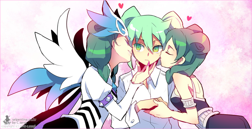 fei rune and beta (inazuma eleven and 2 more) drawn by c_(swill)