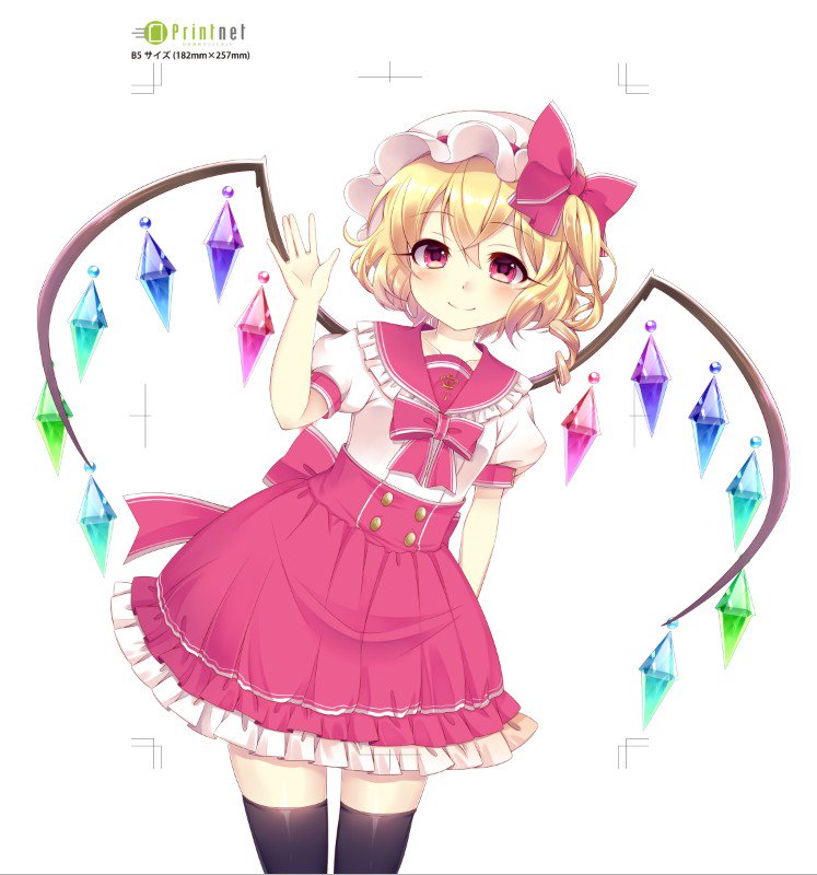 flandre scarlet (touhou) drawn by haruki_(colorful_macaron)