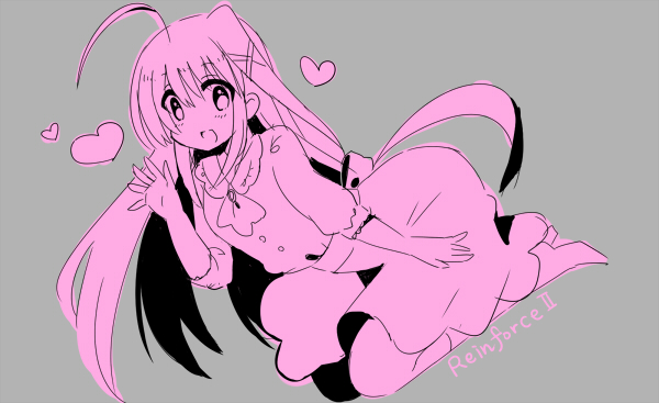 reinforce zwei (lyrical nanoha and 1 more) drawn by mikaze