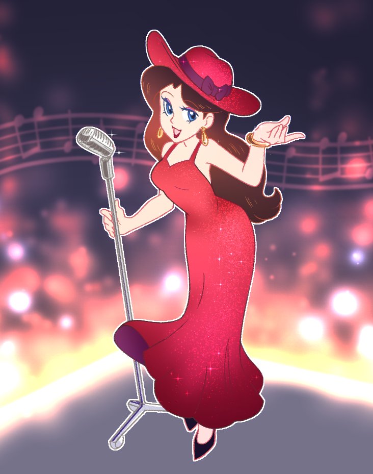 pauline (mario and 2 more) drawn by vergolophus