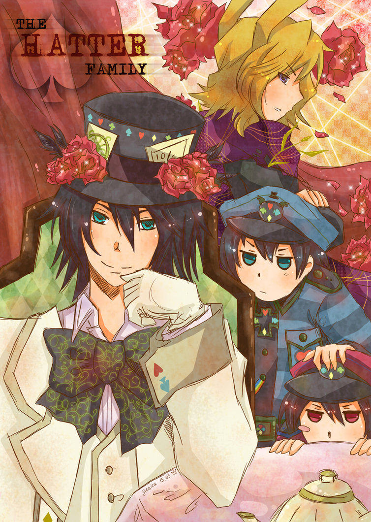 mad hatter, march hare, blood dupre, elliot march, tweedle dee, and 1 more (alice's adventures in wonderland and 1 more)