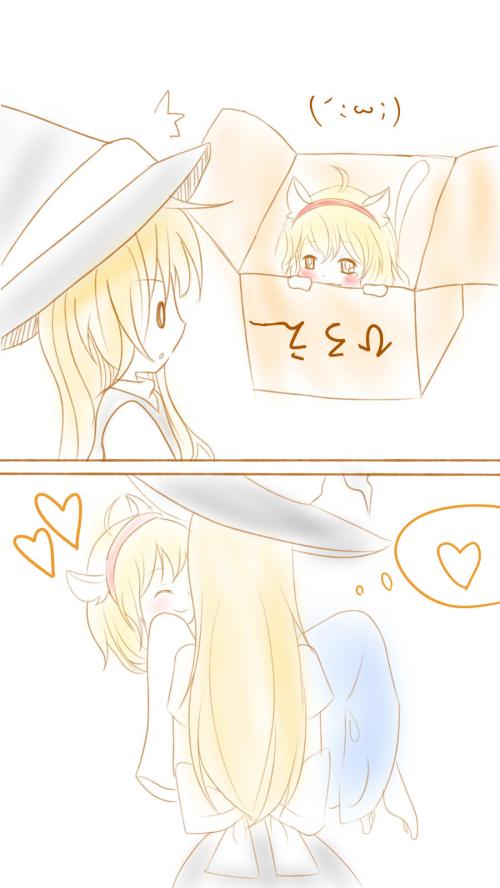 kirisame marisa and alice margatroid (touhou) drawn by biteer-sweet