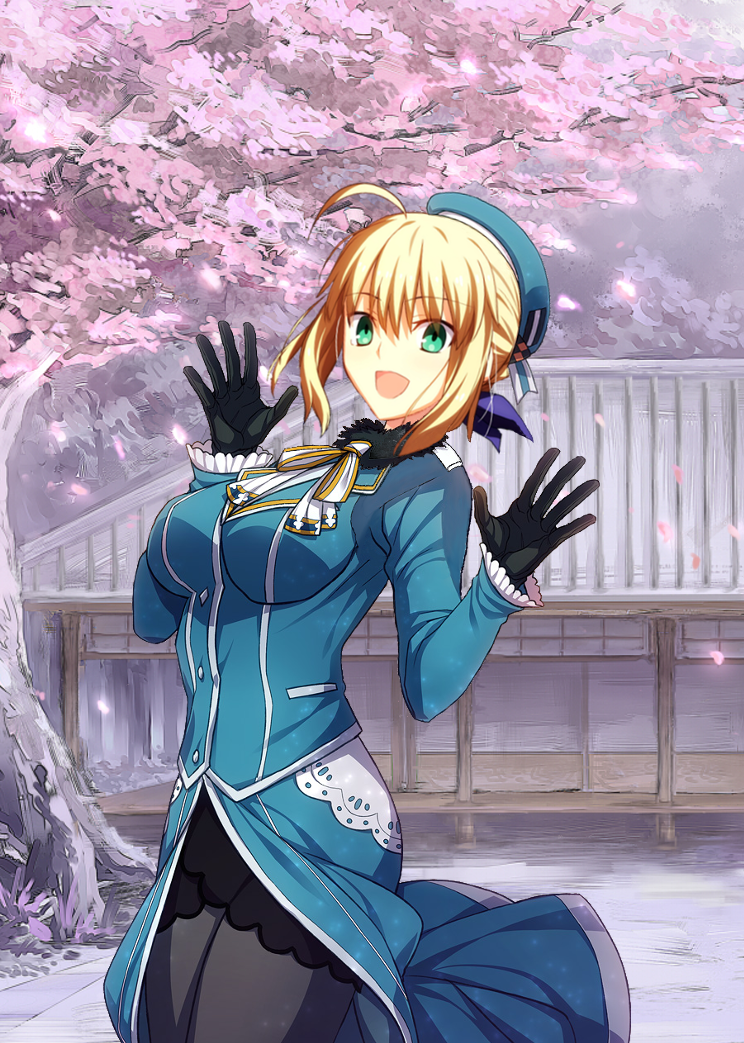 artoria pendragon, saber, and atago (kantai collection and 1 more) drawn by saber0204