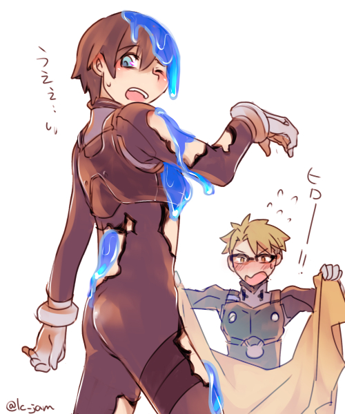 hiro and gorou (darling in the franxx) drawn by jam_(lc_jam)