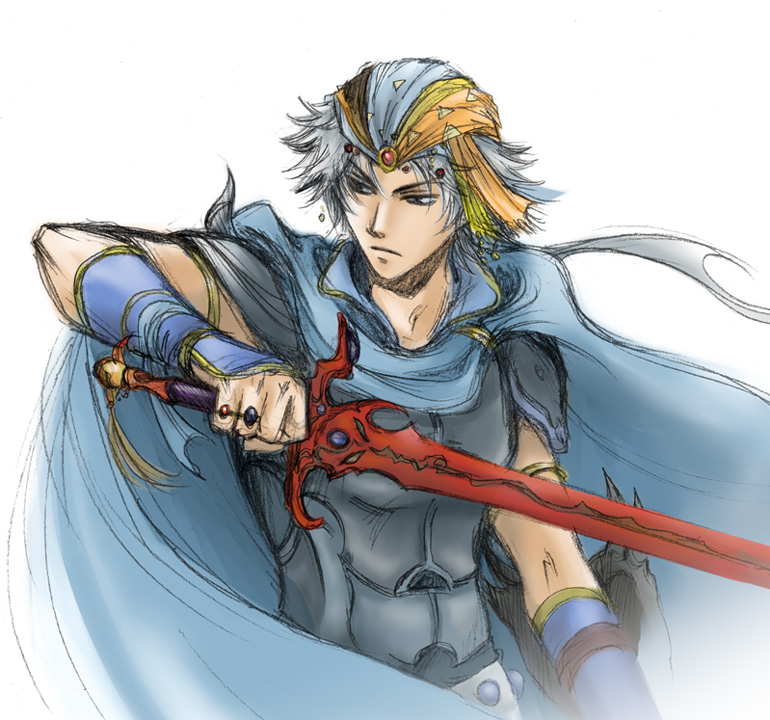 firion (final fantasy and 2 more) drawn by beshiexe