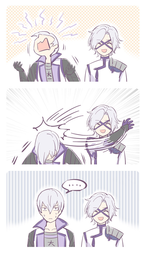 ishida mitsunari and takenaka hanbee (sengoku basara) drawn by toruglose