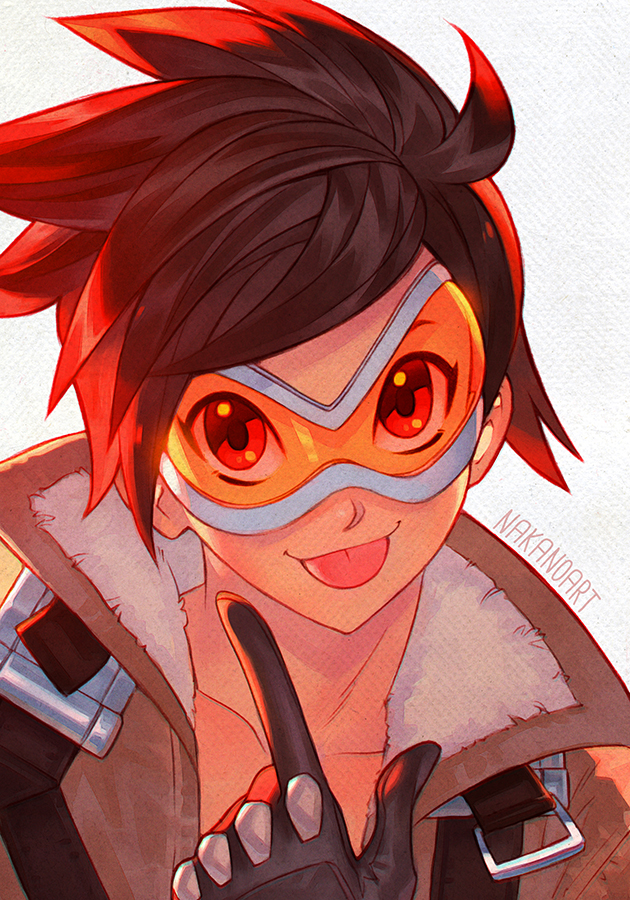 tracer (overwatch and 1 more) drawn by nana_nakano