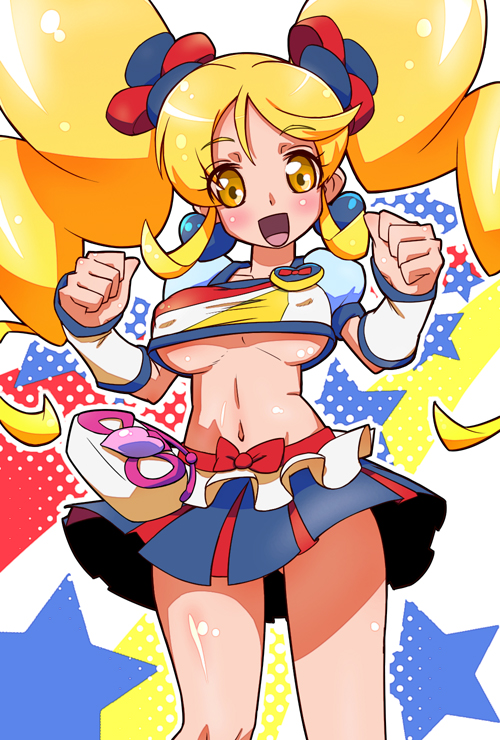 oomori yuuko and cure honey (precure and 1 more) drawn by ryuuta_(cure_ryuuta)