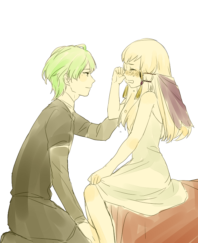 lysithea von ordelia and male byleth (fire emblem and 1 more) drawn by saichi_(meme+)