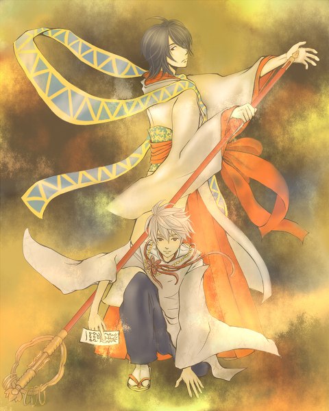 haruka and ichinomiya kantarou (tactics) drawn by ichijiku_(341305)