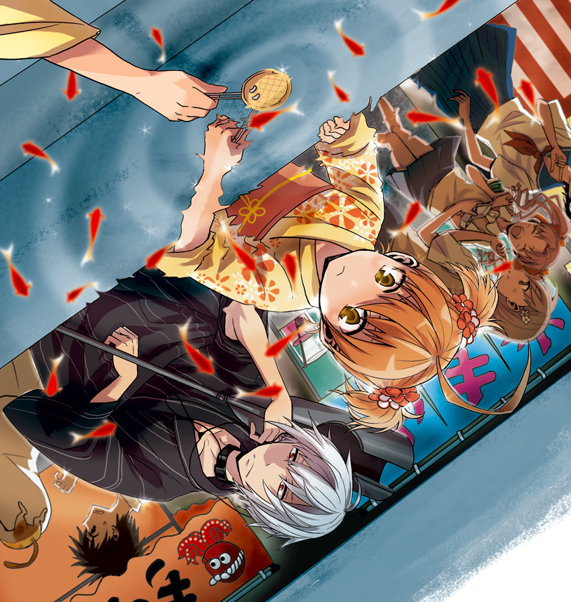 misaka mikoto, shirai kuroko, kamijou touma, accelerator, index, and 3 more (toaru majutsu no index and 1 more) drawn by yukiri_(yap!!!)