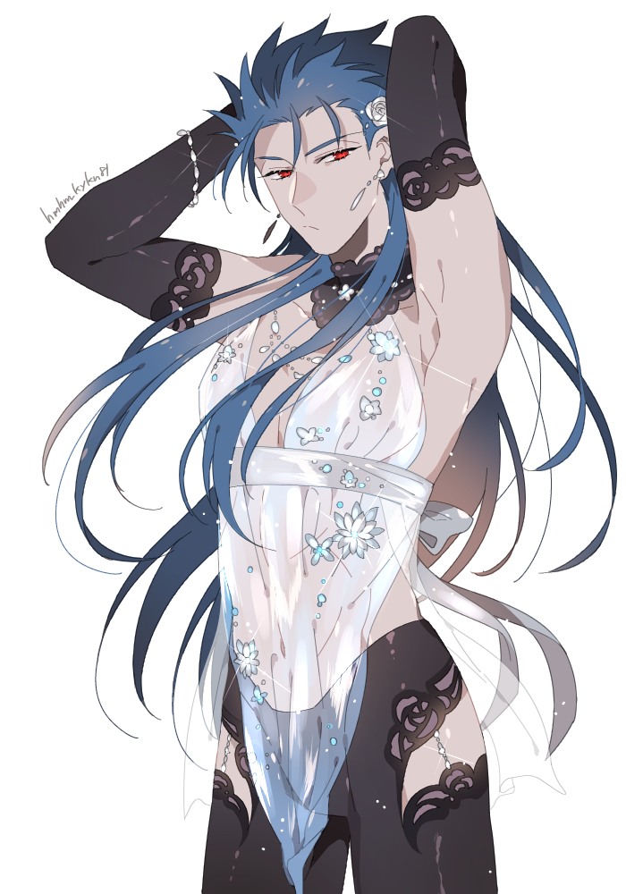 artoria pendragon and cu chulainn (fate and 1 more) drawn by namahamu_(hmhm_81)