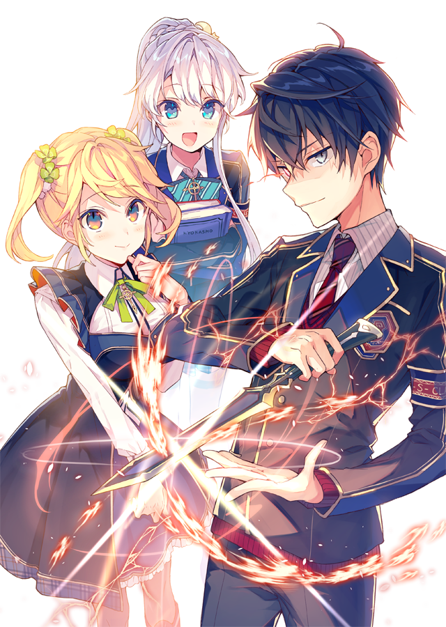 dia, tarte, and lugh tuatha de (sekai saikou no ansatsusha isekai kizoku ni tensei suru) drawn by reia