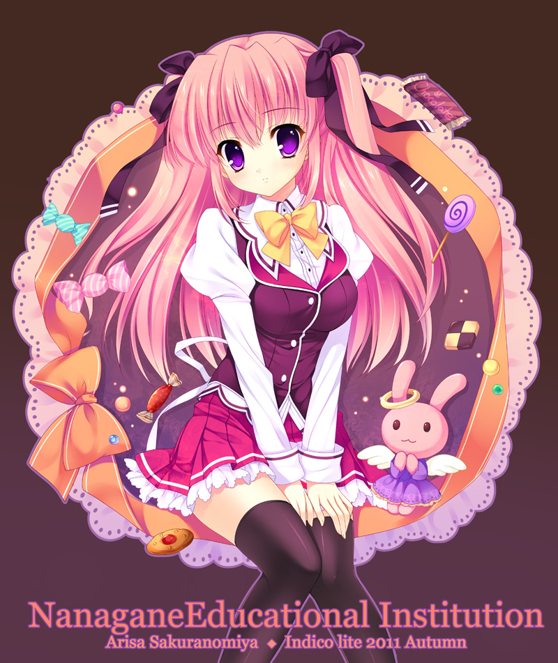 sakuranomiya arisa (original and 1 more) drawn by mitha