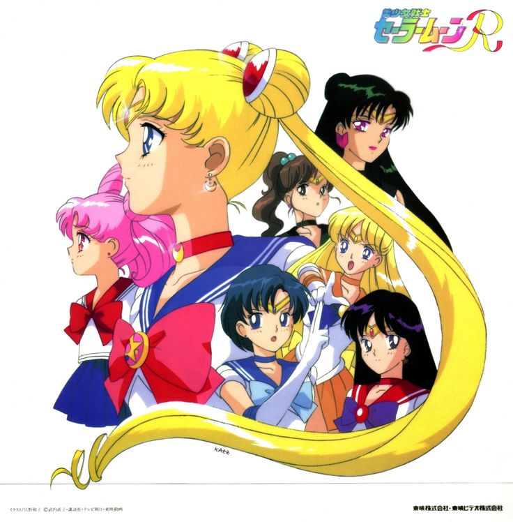 tsukino usagi, sailor moon, mizuno ami, aino minako, hino rei, and 8 more (bishoujo senshi sailor moon and 1 more) drawn by tadano_kazuko