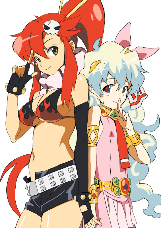 yoko littner and nia teppelin (tengen toppa gurren lagann) drawn by attsun_(atsushi_jb)