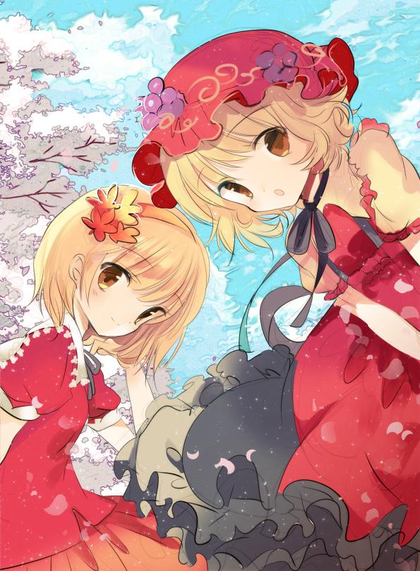 aki minoriko and aki shizuha (touhou) drawn by cierra_(ra-bit)