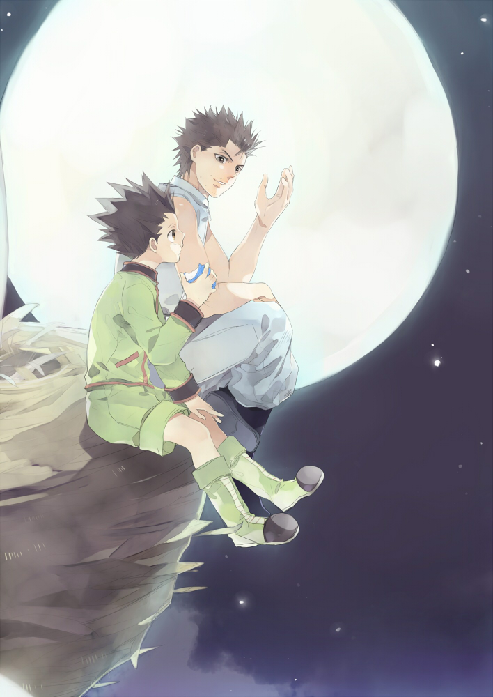 gon freecss and ging freecss (hunter x hunter) drawn by get3